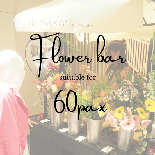 60 Pax Comfortable Flower Bar